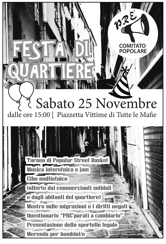 25 novembre: nasce il Comitato Popolare di Prè