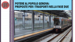 Potere al Popolo Genova: proposte per i trasporti nella fase due