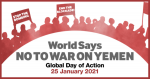 25 gennaio ore 16 e 30. No alla guerra in Yemen. Presidio a Genova