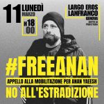 Presidio a Genova per Anan Yaeesh